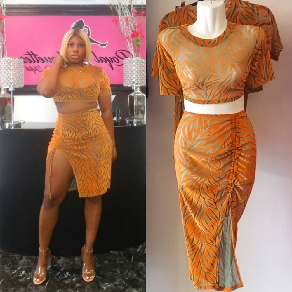 Two piece skirt set